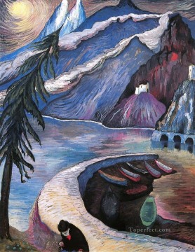  Marianne Pintura - montaña Marianne von Werefkin Expresionismo